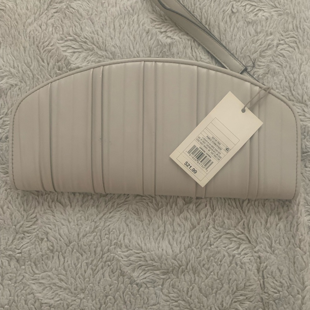 A New Day Ivory Clutch Purse with Wrist Strap
